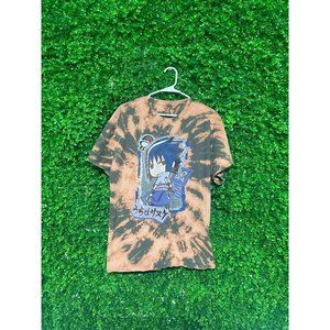Acid Wash Sasuke Uchiha Naruto T-shirt - Adult Mens XL
